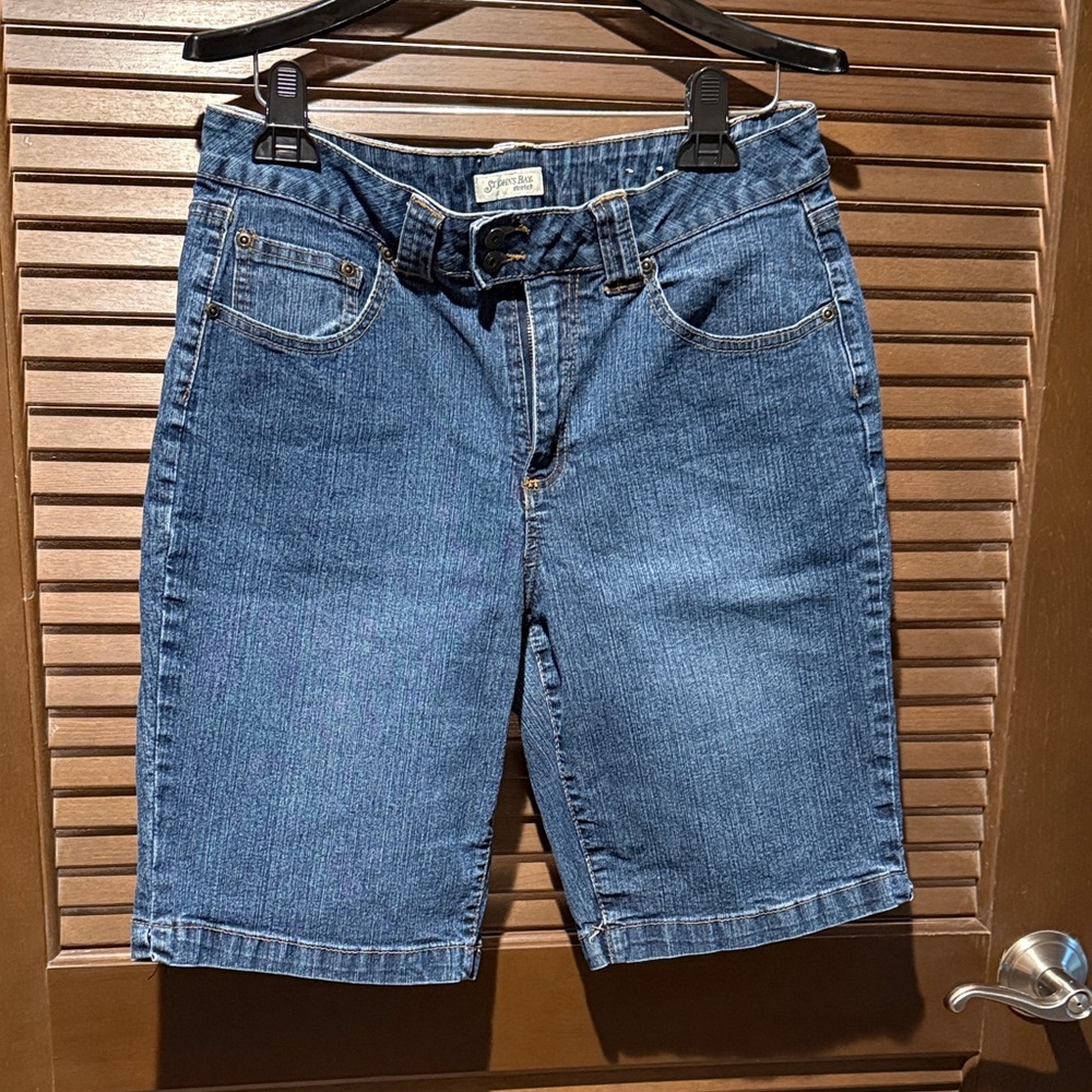 St. John’s Bay Blue Denim Shorts. Size 12